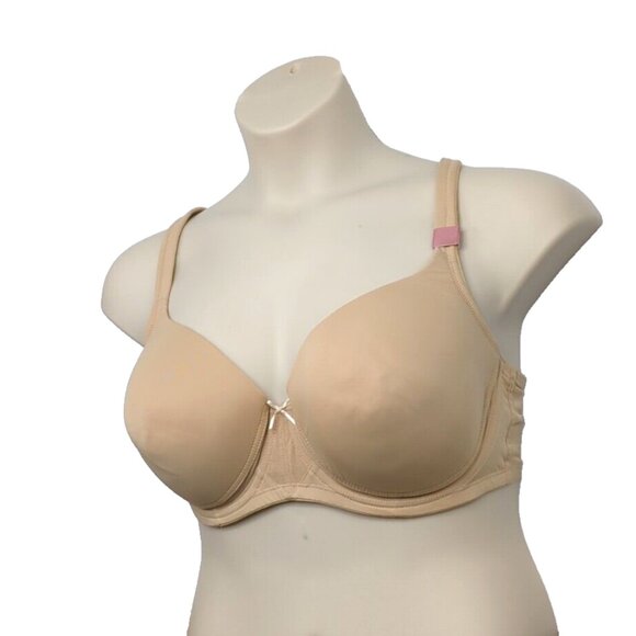 Lane Bryant Cacique Womens Bra Cool Bliss Balconette 42DDD Cafe Mocha Underwire - Picture 3 of 10